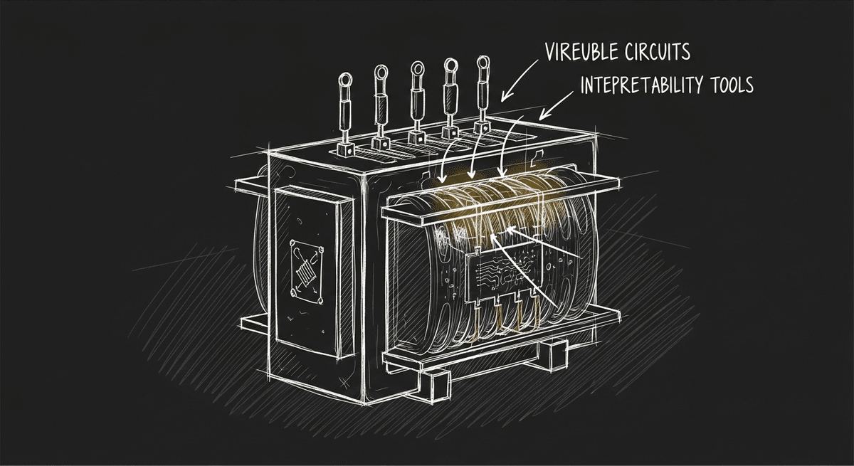 Sketch of mechanistic interpretability tools illuminating neural network circuits