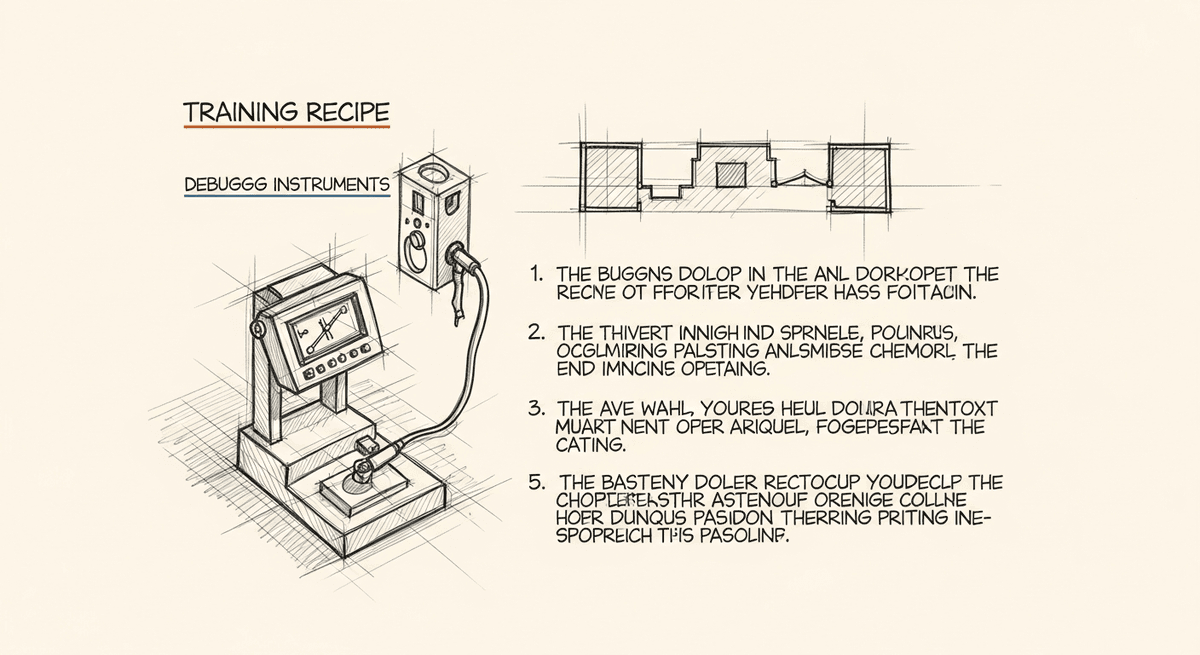 Sketch of neural network training recipe as engineering blueprint